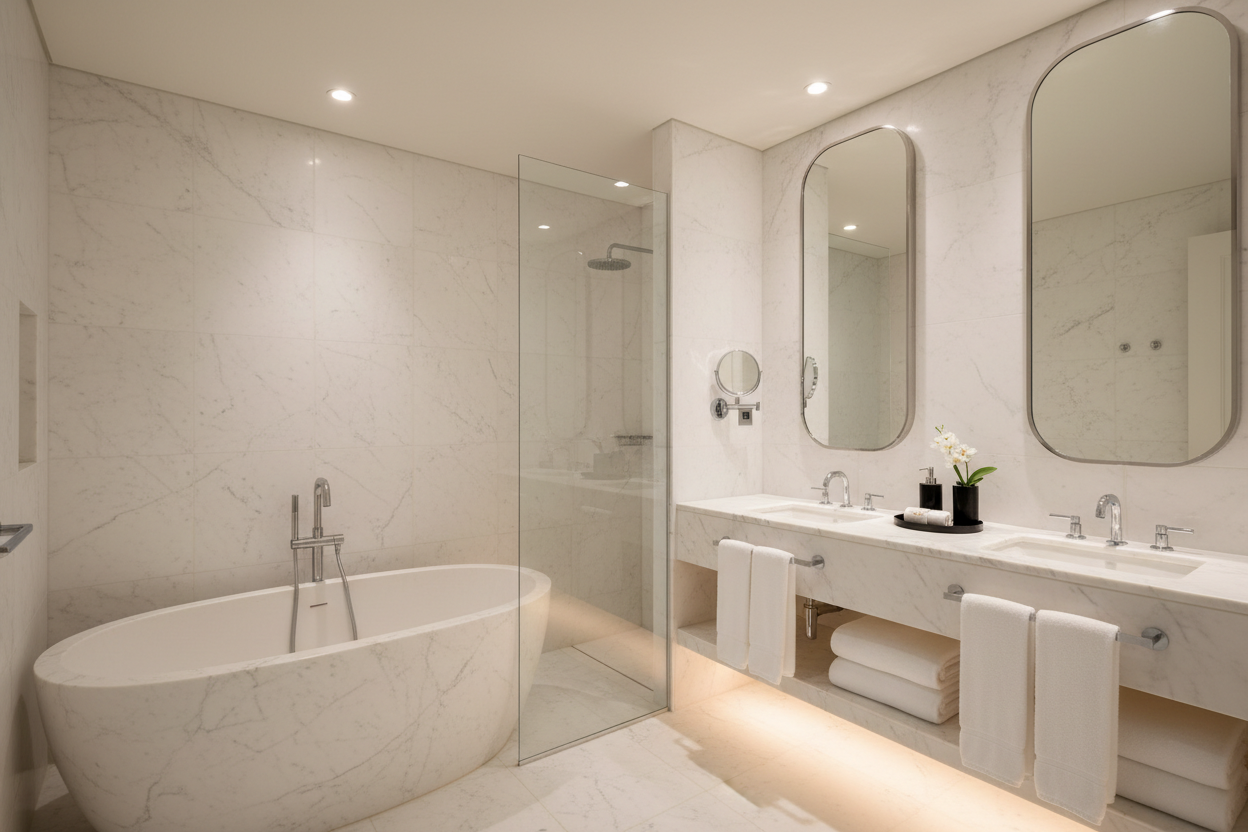 How to Create a Hotel-Like Bathroom at Home (Simple Luxury Guide)