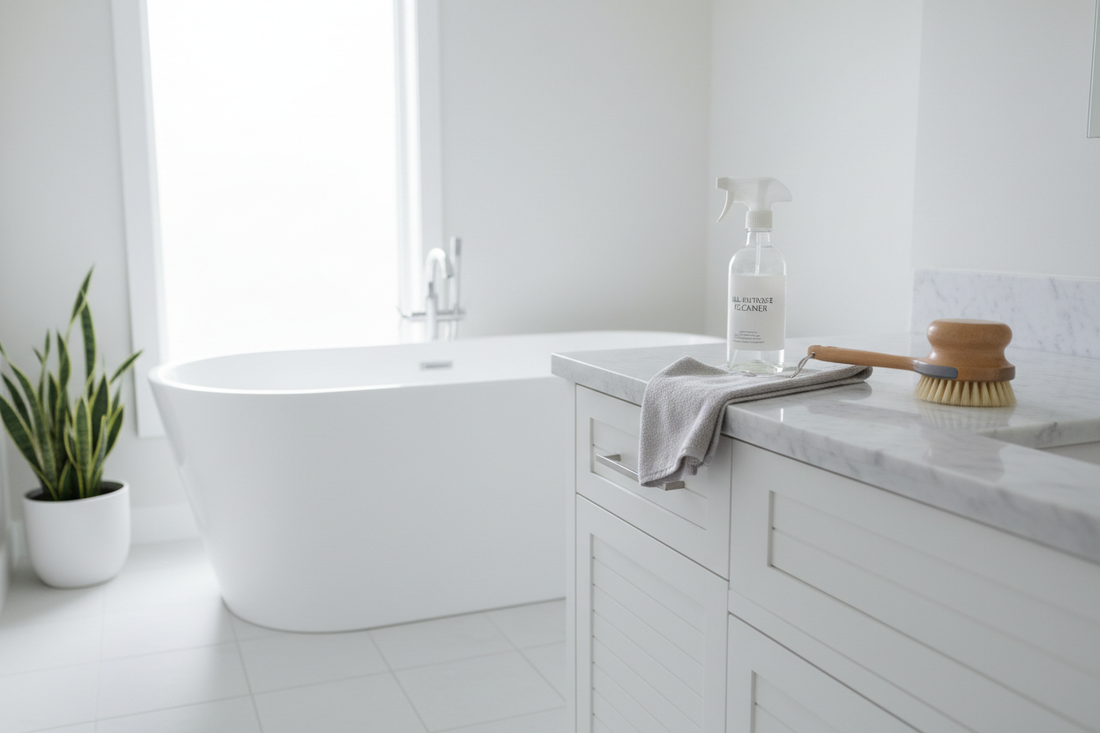 Minimal Bathroom Cleaning Routine