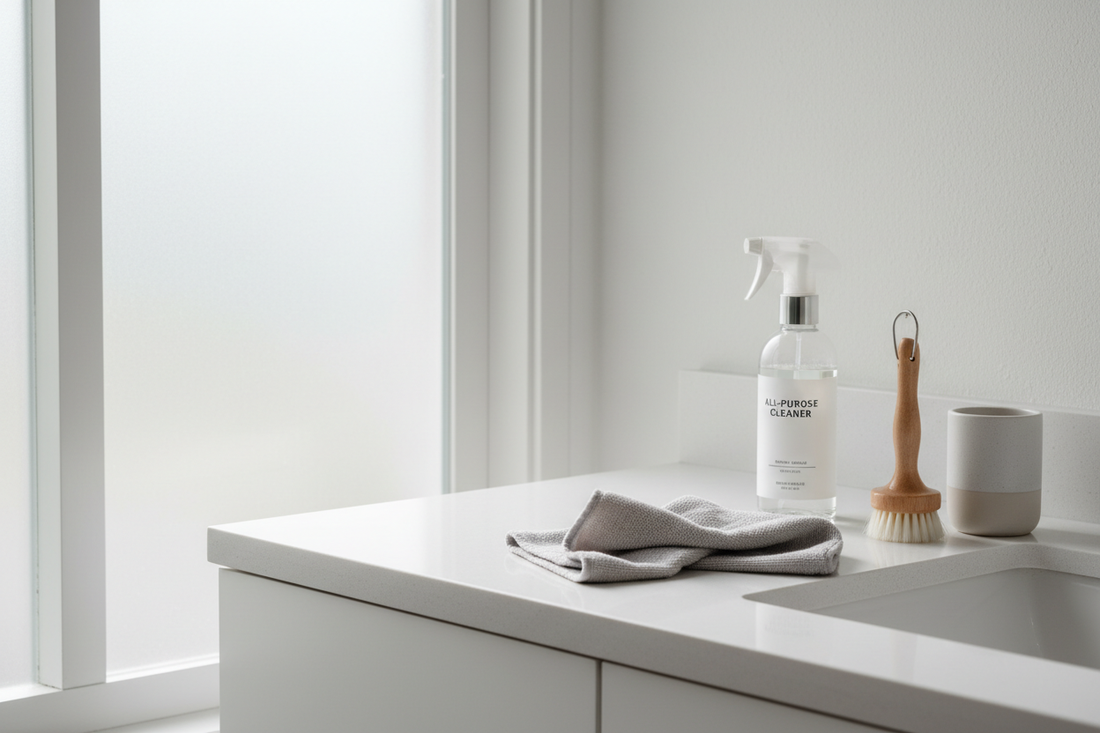 Minimal Bathroom Cleaning Routine