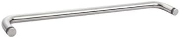 Rockwell Security Mont Hard Single Sided Towel Bar 18 Inch Glass Polished Chrome Finish for Commercial and Residential Frameless Heavy Glass Shower Doors