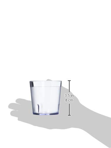 G.E.T. 6699-C Heavy-Duty Plastic Restaurant Tumblers, 9 Ounce, Clear (Set of 12)" }