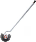 Toilet Wand Outdoor Aquarium Scrubber Brush with Long Handle Bathroom Angled Toilet Bowl & Fish Tank Brush, Japanese Rigid Non-Curl Scrubber with Curved Bristles, Deep Clean Bathroom Dead Corner