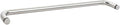 Rockwell Security Mont Hard Single Sided Towel Bar 26 Inch Glass Polished Chrome Finish for Commercial and Residential Frameless Heavy Glass Shower Doors