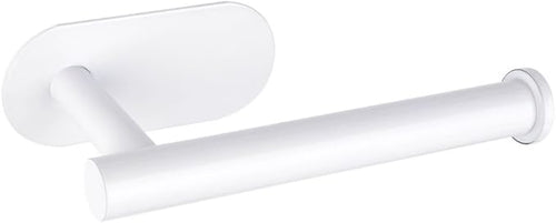 1 Pack Toilet Paper Holder Self Adhesive,Rustproof Adhesive Toilet Roll Holder No Drilling Tissue Holder for Kitchen Bathroom Tissue Holder Bathroom, Kitchen, Washroom Wall Mount (White)