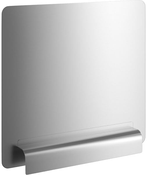 Removable Sink Side Splash, 18 Gauge Type 304 Stainless Steel, Silver, 15 x 12 Inch