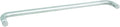 Rockwell Security Mont Hard Single Sided Towel Bar 24 Inch Glass Brushed Nickel Finish for Commercial and Residential Frameless Heavy Glass Shower Doors