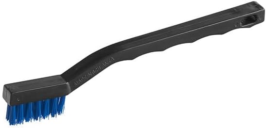 Toothbrush Style Grout Brush, 7.5 Inch, Nylon Bristles, Black Blue