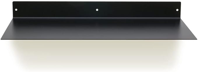 Mitus Floating Shelf Wall Mounted (11 inch x 24 inch) Heavy Duty Industrial Modern Steel, Black