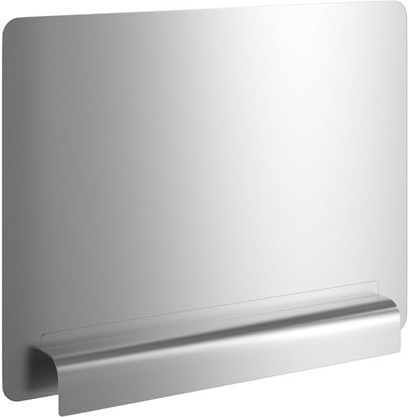 Removable Sink Side Splash, Stainless Steel, Silver, 18 x 12 Inches, Type 304, 18 Gauge