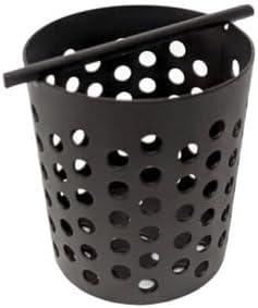 SereneDrains 304 Stainless Steel Hair Trap for Shower Drain Hair Catcher for Linear and Square 2 inch Bathroom Strainer Filter Remover Trapper Basket Floor Standing Catch (Matte Black)