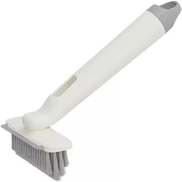 Crevice Brushes for Cleaning | Grout 360-degree Rotating Brush | Tile Crevice Scrubbing Tool - for Shower Bathroom Toilet Kitchen Home (White)