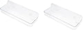 GLEAVI 2pcs Over Toilet Bathroom Organizer Wall Storage Rack Easy Install Quality Material