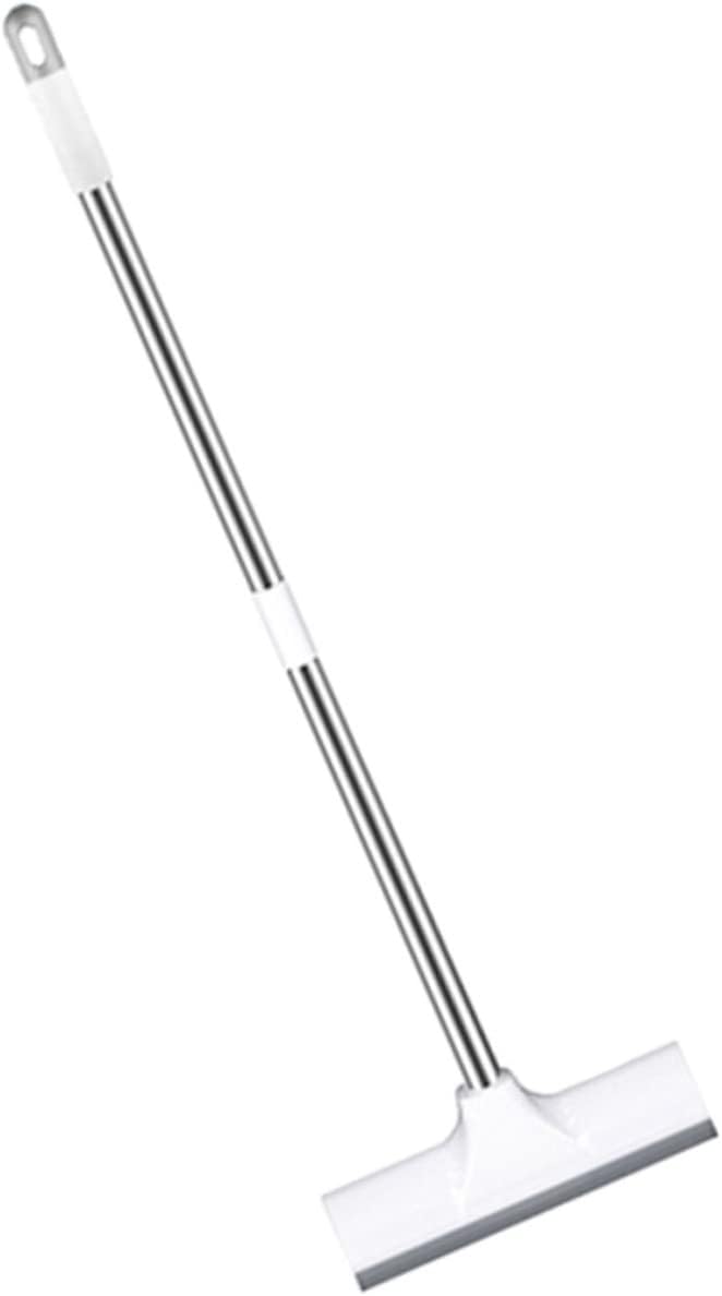 VICASKY Long Handle Floor Scrub Brush with Hanging for Bathroom Kitchen Cleaning Wide Hard Bristle Scrubber for Efficient Tile and Grout Cleaning