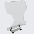 The Shield Plexiglass Splash Guard hopper or service sink personal protective equipment sneeze guard