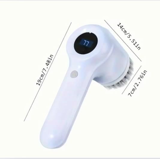 Generic Electric Spin Scrubber with 5 Replaceable Brush Head, Power Cordless Electric Cleaning Brush, Handheld USB-C Rechargeable Shower Scrubber for Cleaning Bathroom, Kitchen, Bathtub, Tile, Shower