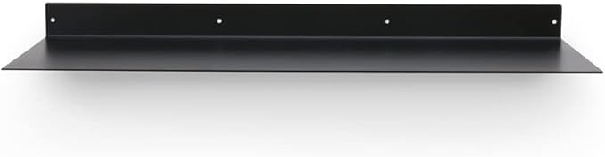 Mitus Floating Shelf Wall Mounted (11 inch x 36 inch) Heavy Duty Industrial Modern Steel, Black