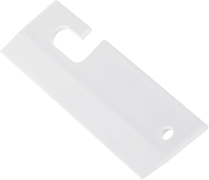 Silicone Squeegee for Window Cleaning and Shower Mirror, Small White Soft Rubber Scraper with Hanging Hole, Bathroom Glass and Tile Water Wiper for Car and Home Use