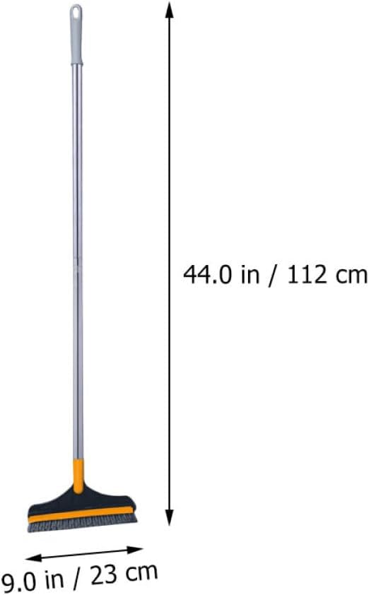 Long-Handle Toilet Tile Cleaning Brush with Stiff Bristles, Floor Scrub Brush for Bathroom and Grout, Yellow Bathroom Cleaning Supply for Hard-to-Reach Corners
