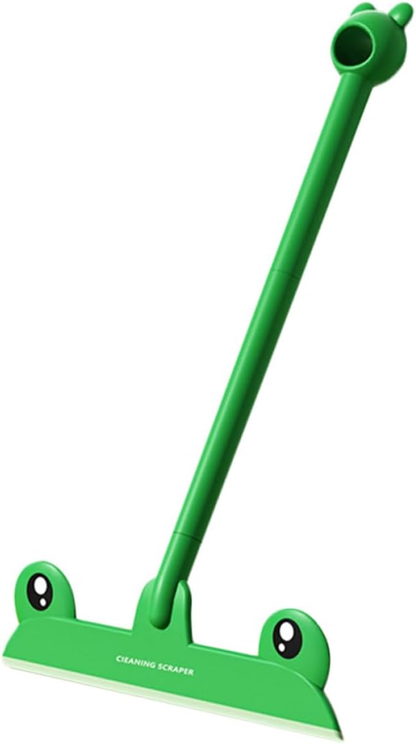 Cartoon Frog Squeegee for Shower Glass Doors, Small Window Squeegee with Soft Blade, Handheld Water Remover for Bathroom, Car Windshield, and Tile Cleaning