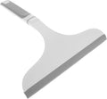BESTYASH Shower Squeegee with Suction Hook, Flexible Gray-White Glass Scraper for Bathroom Mirrors and Shower Doors, Soft Rubber Blade for Streak-Free Cleaning of Glass, Tiles, and Windows