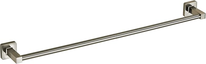 Bathroom Wall Mounted Towel Rack,24 Inch Brushed Nickel Towel Bar with Stainless Rack and Hand Towel Holder, Shower and Bath Towel Racks for Bathroom Wall(Total Length 26-Inch)