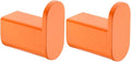 RANDOM Orange Towel Hooks for Bathrooms Round Shower Hooks SUS304 Stainless Steel Wall Mount Coat Hooks.RD-96026-8HOR