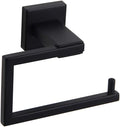 GERZ Bathroom Toilet Paper Holder SUS 304 Stainless Steel Matte Black Tissue Paper Roll Holder Wall Mount JG1905-BK