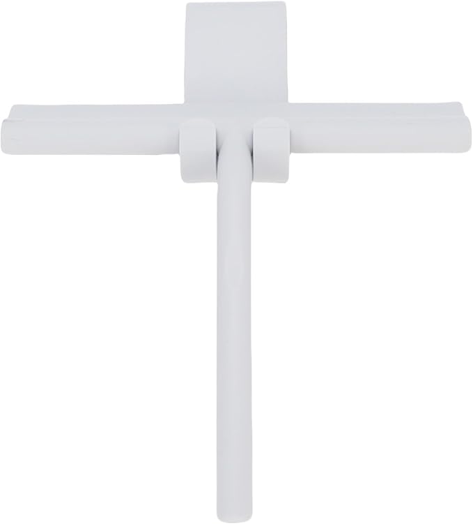 Zerodis Shower Squeegee with Silicone Construction for Glass and Tile, Ergonomic Grip and Convenient Hook for Bathroom and Kitchen Use (53mm)