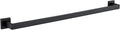 LANC 28-Inch Black Towel Bar for Bathroom Wall Mounted, Heavy Duty Towel Hanger Square Towel Rack SUS304 Stainless Steel Towel Rail Towel Rod Kitchen Lavatory Hand Towel Holder, A8804MB-7P1