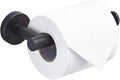 TocTen Toilet Paper Holder, Wall Mounted Tissue Roll Holder for Bathroom, Thicken 304 Stainless Steel Drilling Paper Dispenser Rack for Bathroom Kitchen (Matte Black)