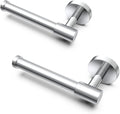 LAKETON Collection, 2 Packs Modern Single Post Toilet Paper Holder, Zinc Rustproof Wall Mounted Toilet Roll Holder for Bathroom and Kitchen, Plated Chrome