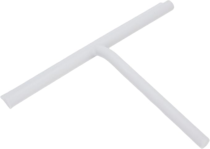 Zerodis Shower Squeegee with Silicone Construction for Glass and Tile, Ergonomic Grip and Convenient Hook for Bathroom and Kitchen Use (58mm)