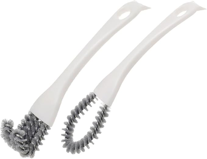 2pcs Multifunctional Kitchen Cleaning Brush Set, Handheld Soft Bristle Grout and Crevice Scrubbers for Stove, Grill, and Home Cleaning
