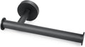 Matte Black Toilet Paper Holder, SUS304 Stainless Steel Tissue Rolls Holder Wall Mounted for Bathroom Holding Large Toilet Rolls