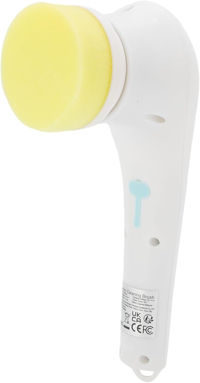 Electric Spin Scrubber Cordless Cleaning Brush Scrubber with 5 Brush Heads for Bathroom Sink Window, Long Handled Handheld Kitchen Cleaning and Dishwashing Tool