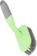 Bathroom Cleaning Brush and Tile Floor Scrub Brush with Long Handle Yellow Hard Bristle for Deep Bathroom and Kitchen Cleaning