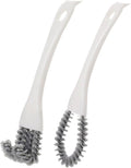 Artibetter 2pcs Multifunctional Kitchen Cleaning Brush Set Crevice Cleaning Brush Tool with U-Shaped and Bent Heads for Stubborn Stain Removal in Stove, Grill, and Bathroom Gaps
