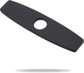 ARCORA 10.2 Inch Faucet Plate, Kitchen or Bathroom Faucet Deck Plate for 1 or 3 Hole, Stainless Steel Sink Hole Cover Escutcheon, Matte Black