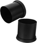 ERINGOGO 2pcs Toilet Brush Holder Black Round Plastic Design with Slip Base Bathroom Cleaning Accessories Easy to Maintain and Contemporary Look