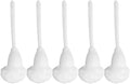 Garneck Soft Toilet Bowl Brush Set with Holder 5Pcs Bathroom Cleaning Brushes with Soft Bristles and Pp Handle for Deep Toilet Cleaning