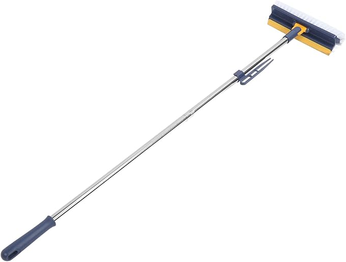 Socobeta 2 in 1 Floor Brush Scrubber, Long Handle Grout Brush with Stiff Brushes and Removable Head for Bathroom Kitchen Tile Floor (347.00#13)