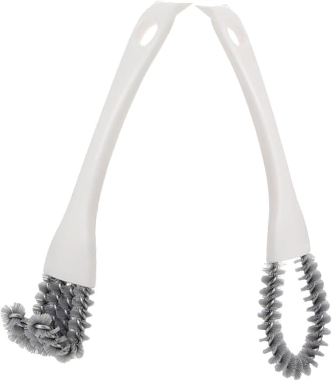 Heavy Duty Crevice Cleaning Brush 2pcs Set with U-Shaped and Angled Scrubbers for Kitchen Grout and Stove Mesh Cleaning, Multifunctional Handheld Scrub Brush for Tight Spaces