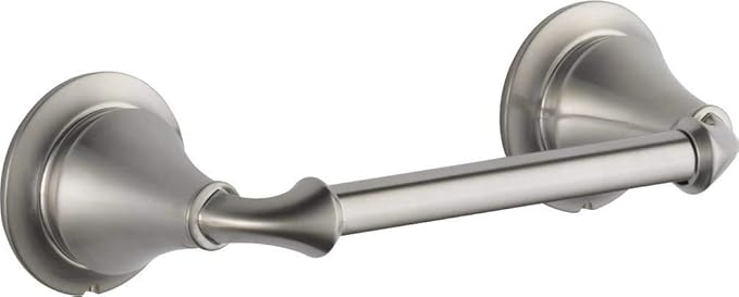 DELTA FAUCET Rubber Limited 79450-SS Linden Wall Mount Pivot Arm Toilet Paper Holder Bath Hardware Accessory in Stainless Steel