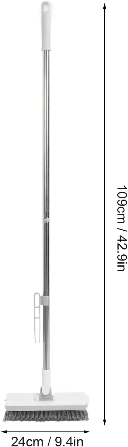 Socobeta 2 in 1 Floor Brush Scrubber, Long Handle Grout Brush with Stiff Brushes and Removable Head for Bathroom Kitchen Tile Floor (370.00)