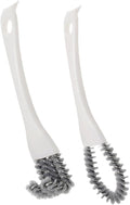 Multifunctional Kitchen Cleaning Brush Set 2pcs – Powerful Grout and Crevice Scrub Brushes for Stove, BBQ Grill, and Hard-to-Reach Areas – Handheld Household Scrubber Tool