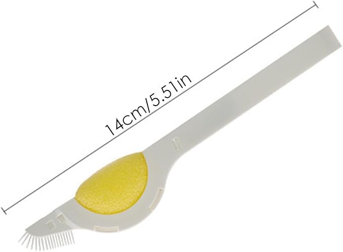 3 Pack Cleaning Brushes, 5.51in Crevice Cleaning Brush, Toilet Dedicated Clean Brush, Multi- Scrubber for Shower Tiles, Kitchen Grout, Corners, Includes Curved Sponge, Scraper