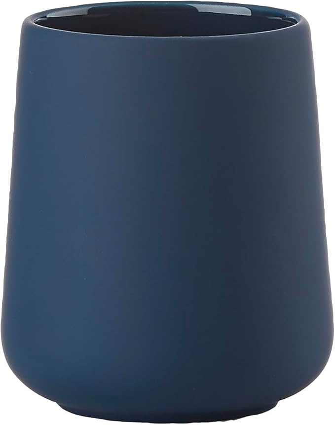 ZONE DENMARK Nova One Toothbrush Cup | Sleek & Durable Modern Bathroom Accessory | Revitalize Your Daily Routine with Scandinavian Elegance and Practicality Unite- (Royal Blue)
