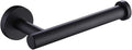 APLusee Matte Black Toilet Paper Holder, Stainless Steel Tissue Roll Hanger, Round TP Dispenser Wall Mount for Bathroom, Kitchen, Washroom