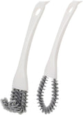 Beaupretty Multi-use Kitchen Cleaning Brush 2pcs Set with U-Shaped and Angled Crevice Scrub Brushes for Grout, Dead Corner, and Stove Grill Cleaning