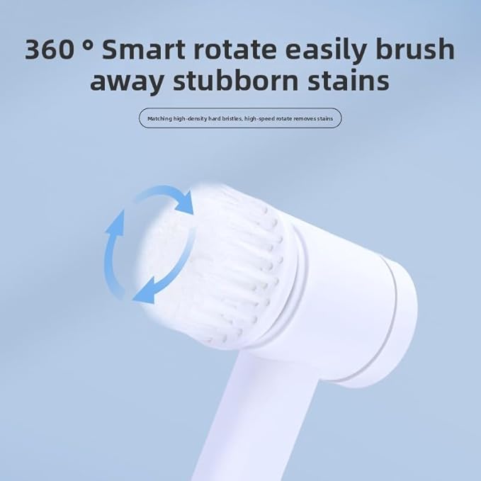 Electric Cleaning Brush Set with 360° Rotation, Electric Spin Scrubber，with 10 Replaceable Heads, Cleaning Brush for Bathroom/Sink/Window/Kitchen/Tub/Tile